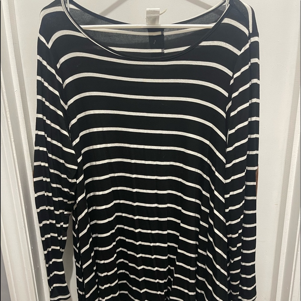 Striped tunic shirt